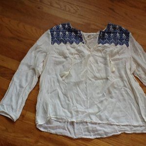 Bohemian Style Embroidered Top